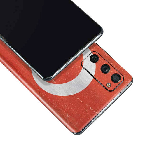 Turkish Flag Distressed Galaxy S20 Fan Edition Skin